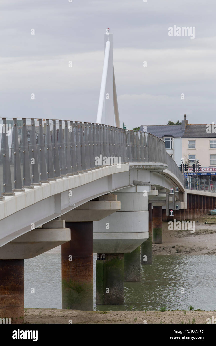 Shoreham Fähre Fussgängerbrücke Stockfoto