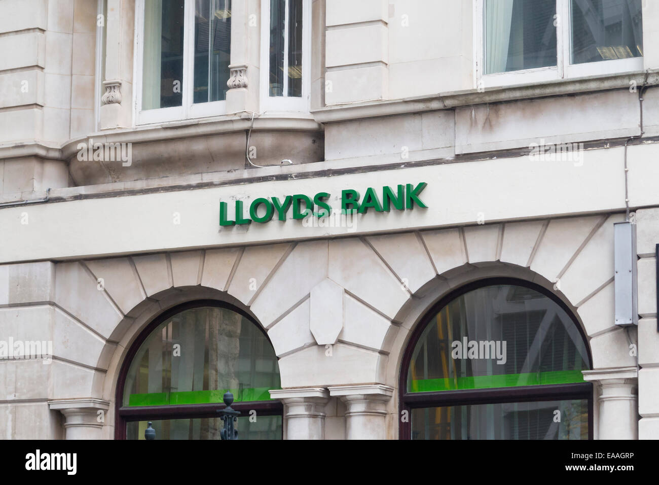 Lloyds Bank Zeichen, UK Stockfoto