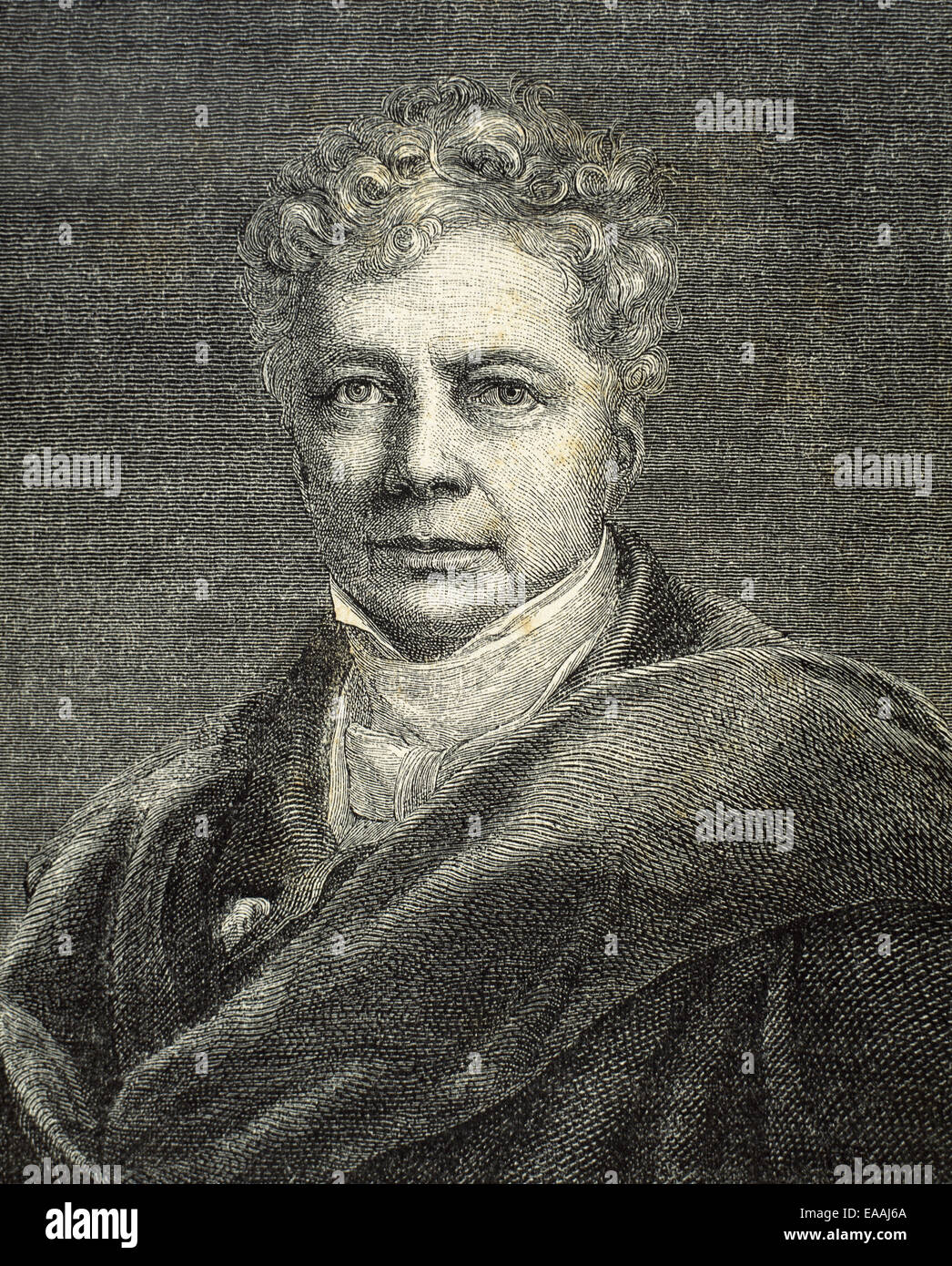 Friedrich Wilhelm Joseph Schelling (1775-1854). Deutscher Philosoph. Porträt. Gravur. Stockfoto