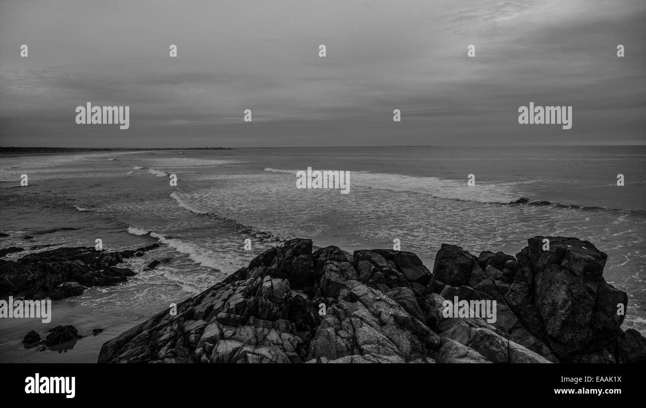 Meer Meer Meer Strand Sonnenaufgang Ehrfurcht Morgen felsigen Stockfoto