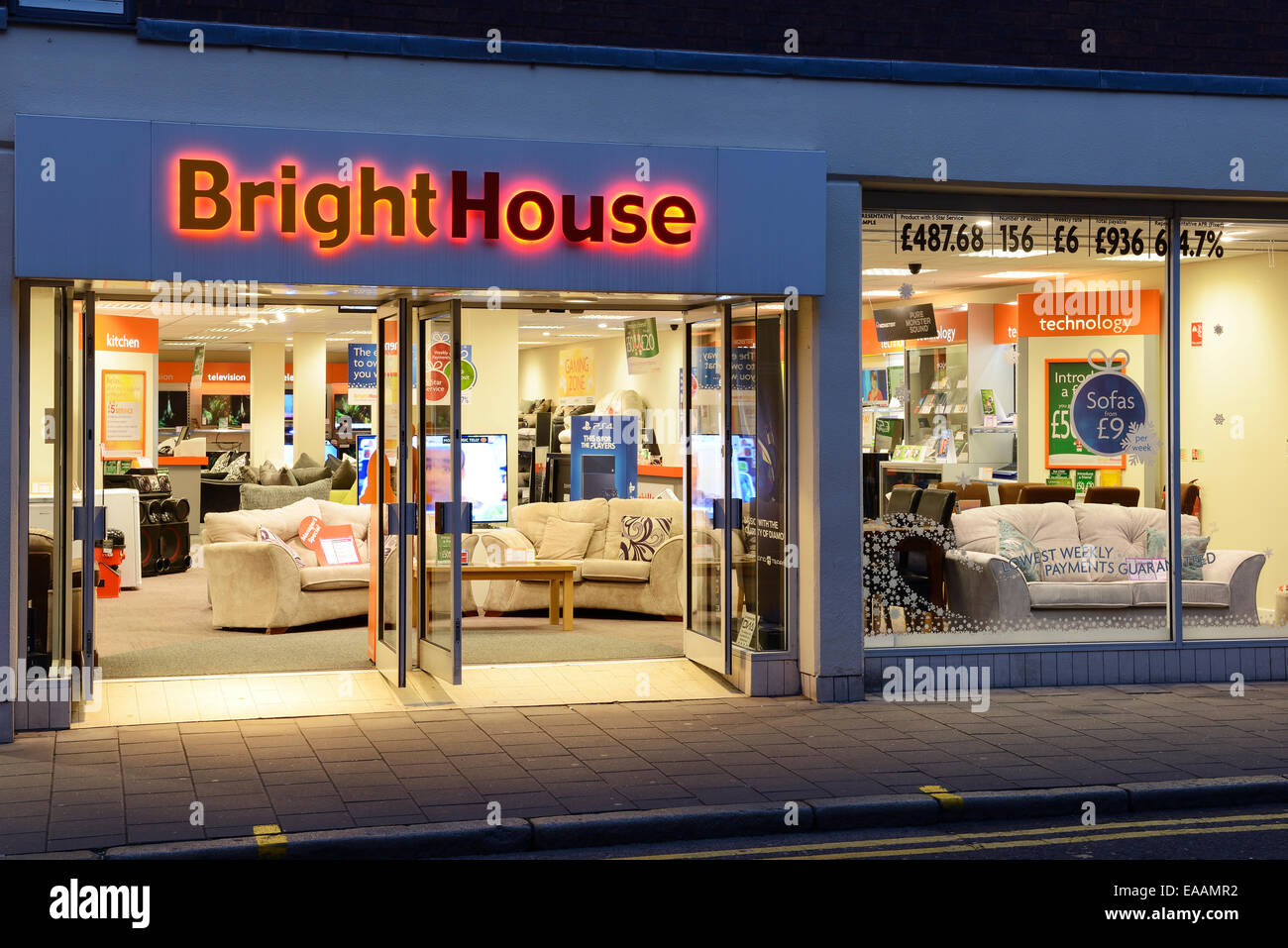 Bright House Shop im Stadtzentrum von Chester UK Stockfoto