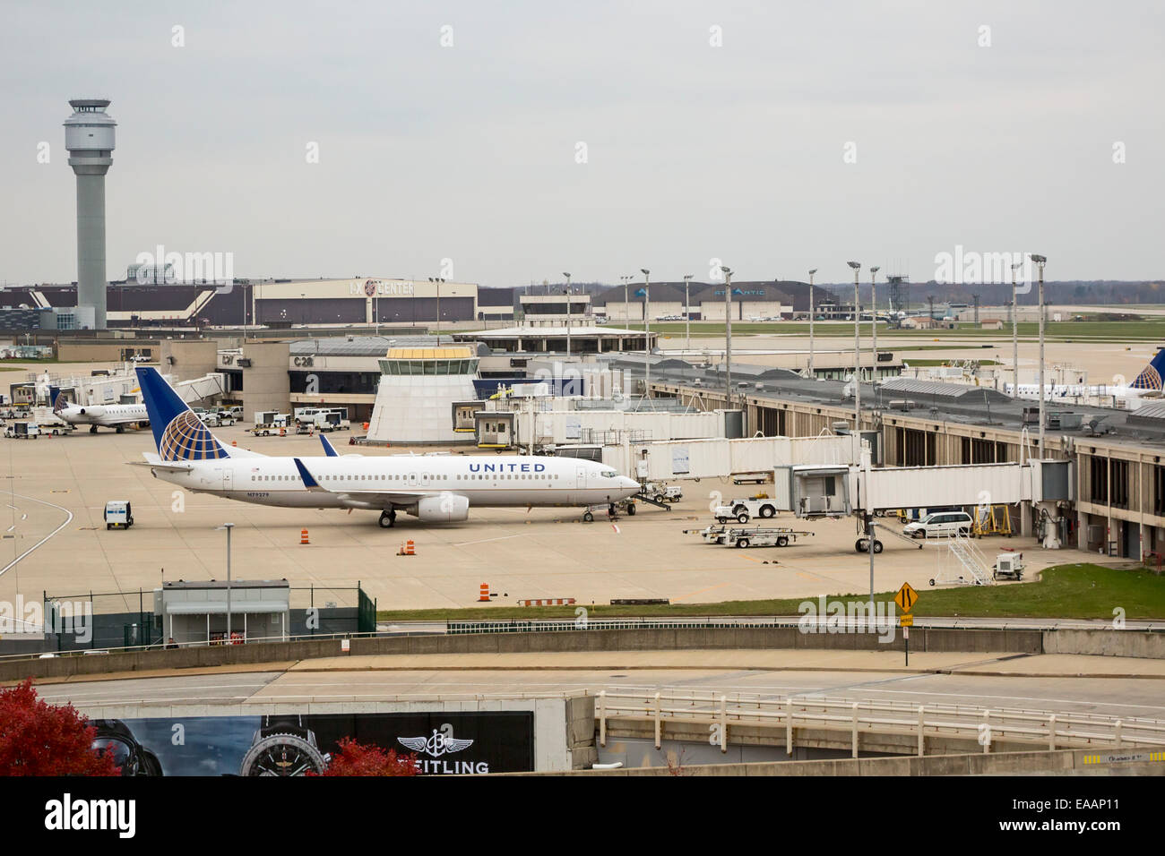 Cleveland, Ohio - Cleveland Hopkins International Airport. Stockfoto