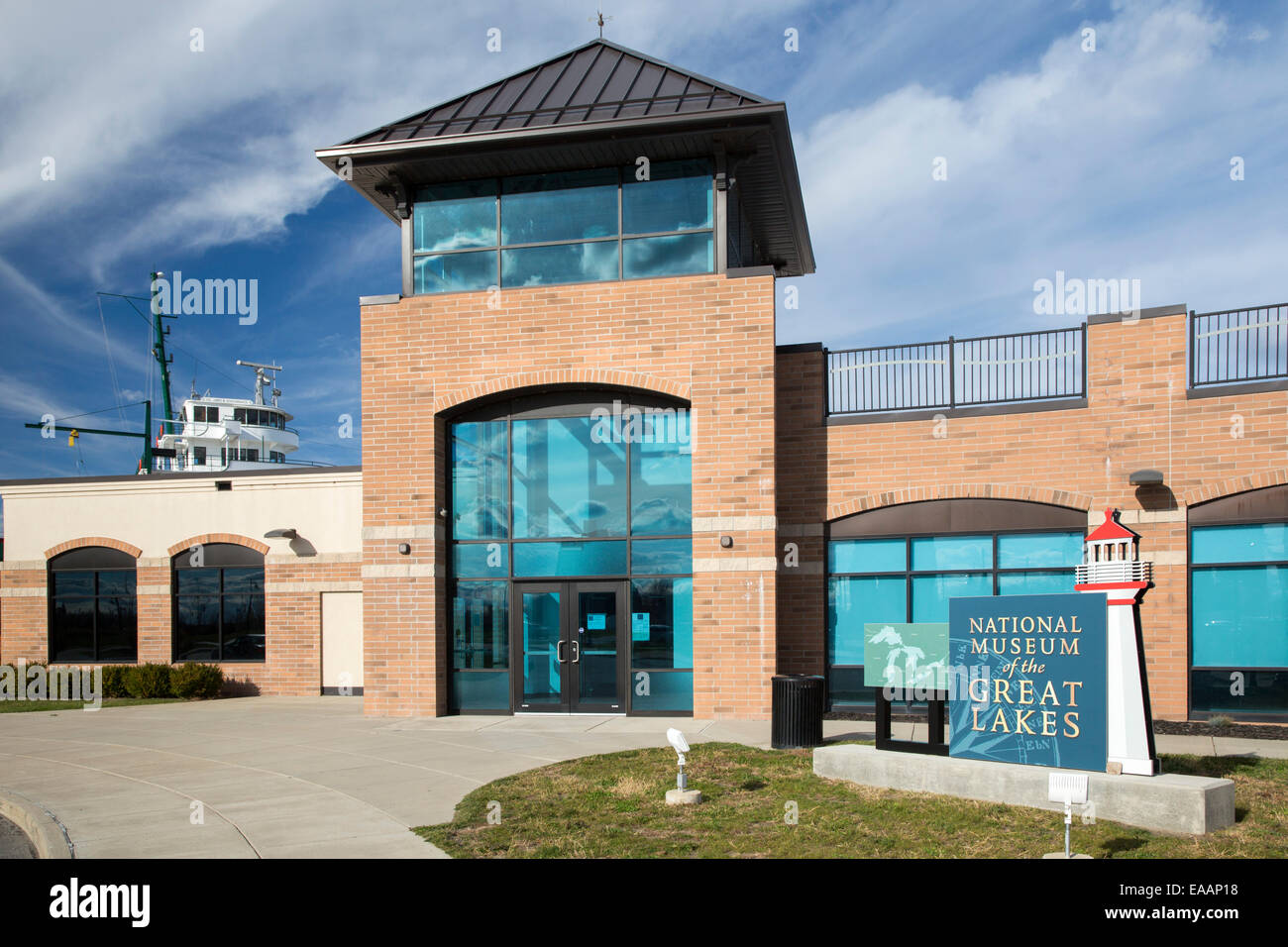 Toledo, Ohio - das National Museum of the Great Lakes. Stockfoto