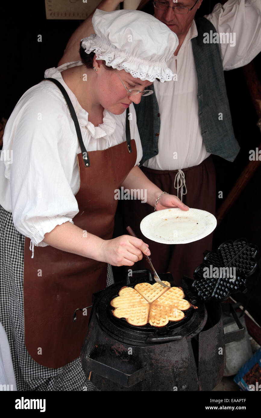 Biedermeier-Festival, alte Hansestadt Werben an Elbe, Altmark, Sachsen-Anhalt, Deutschland Stockfoto