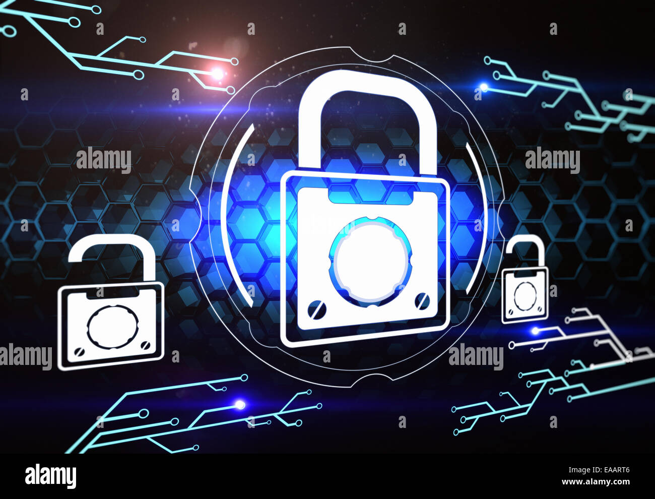 Computer-Netzwerk-Sicherheit Stockfoto