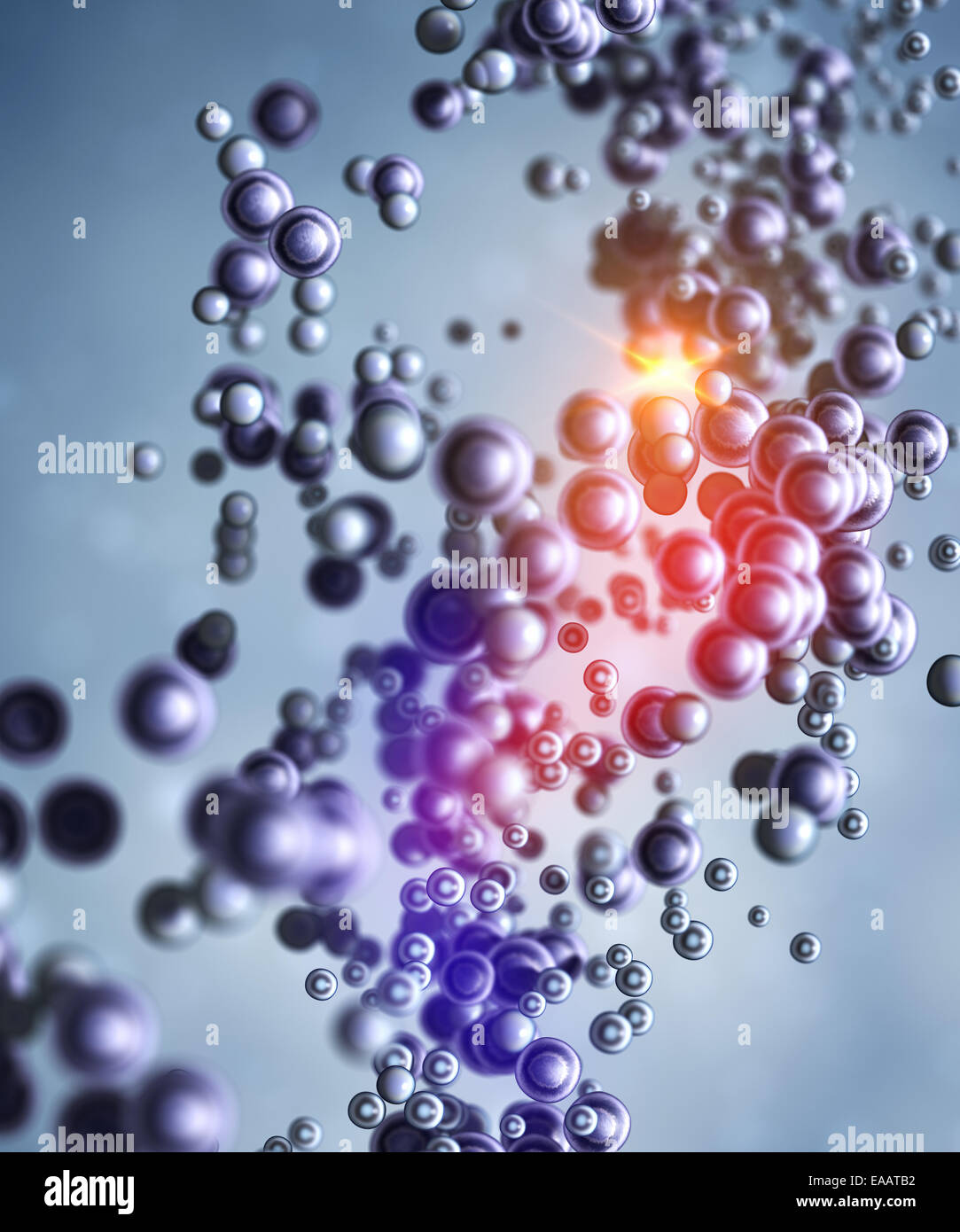 Abstrakte molekulare Struktur Stockfoto