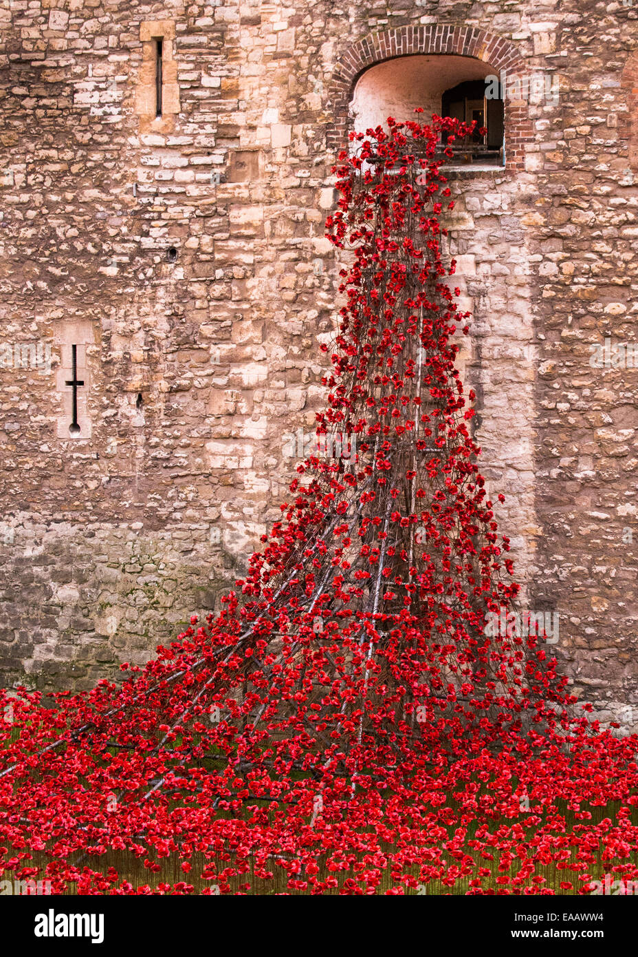 Blut gefegt, Länder und Meere rot Stockfoto