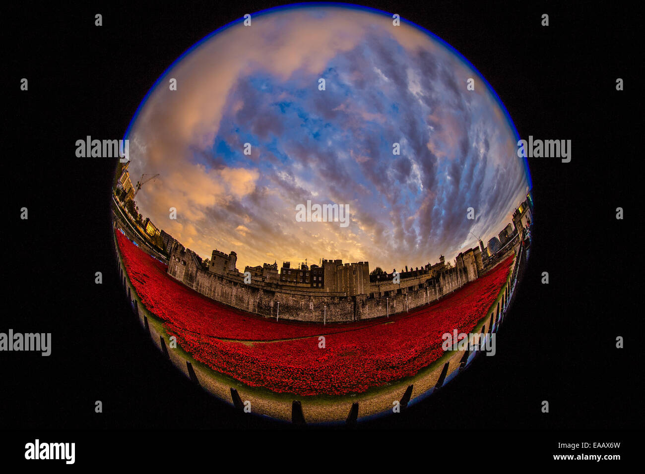 Blut gefegt, Länder und Meere rot Stockfoto