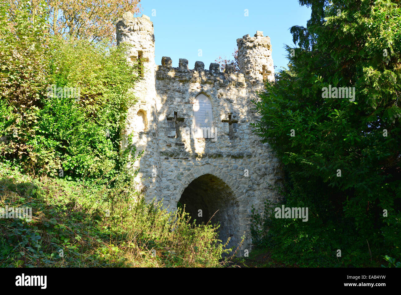 Mittelalterliche Gateway, Reigate Schloß, Reigate, Surrey, England, Vereinigtes Königreich Stockfoto