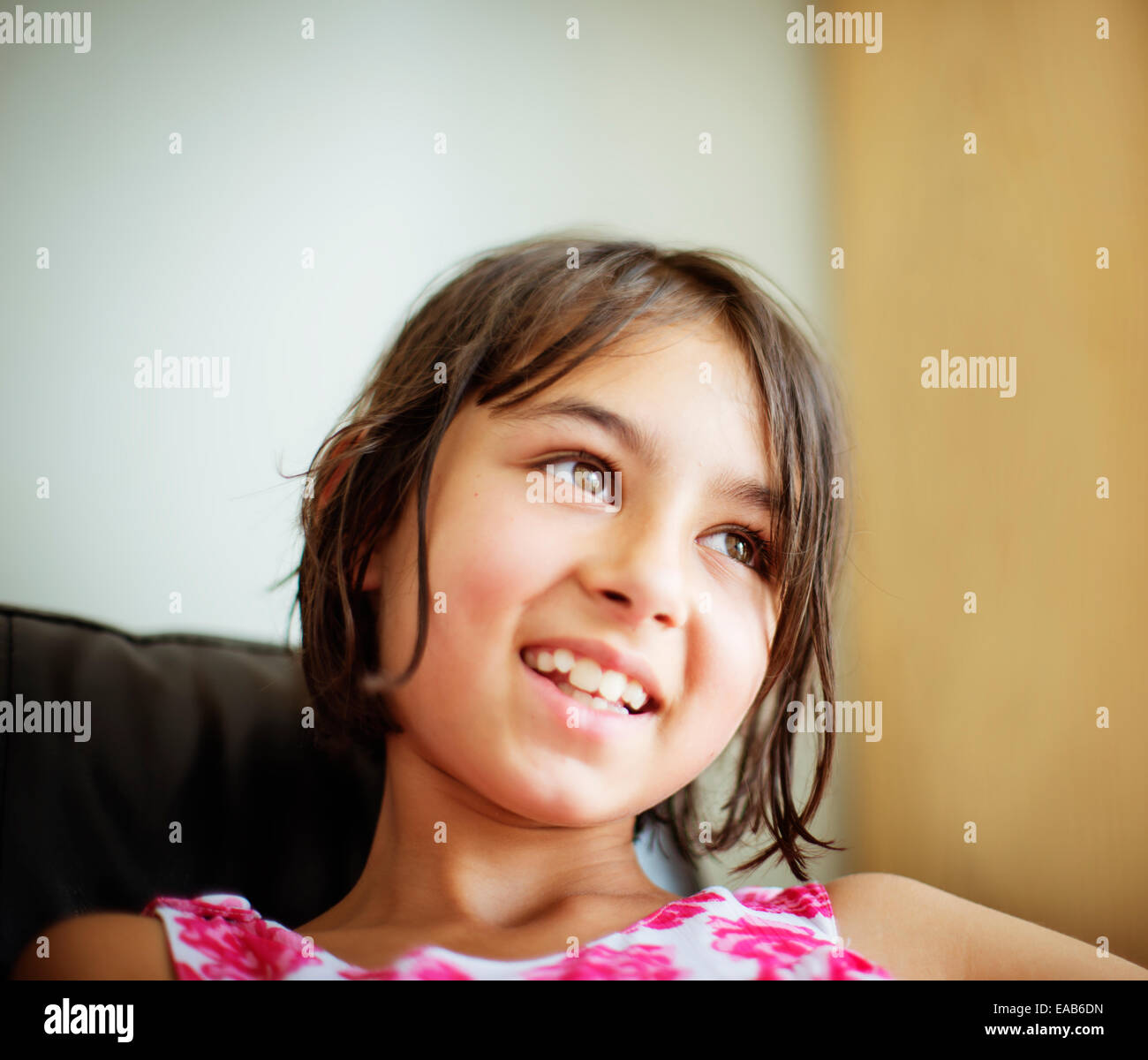 Lächelnde Mädchen Porträt Stockfoto