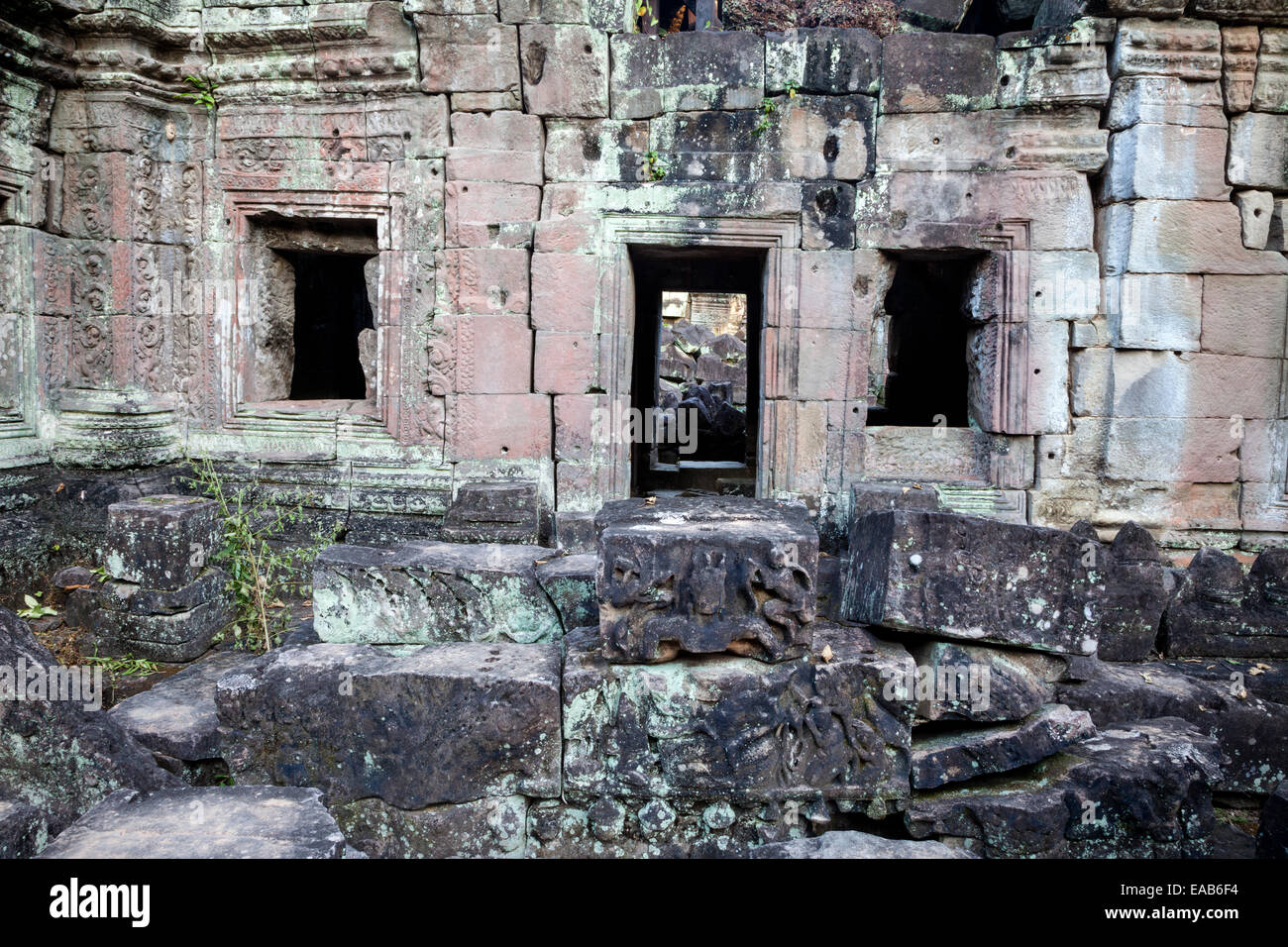 Kambodscha.  Preah Khan Ruinen, 12.. Jahrhundert. Stockfoto