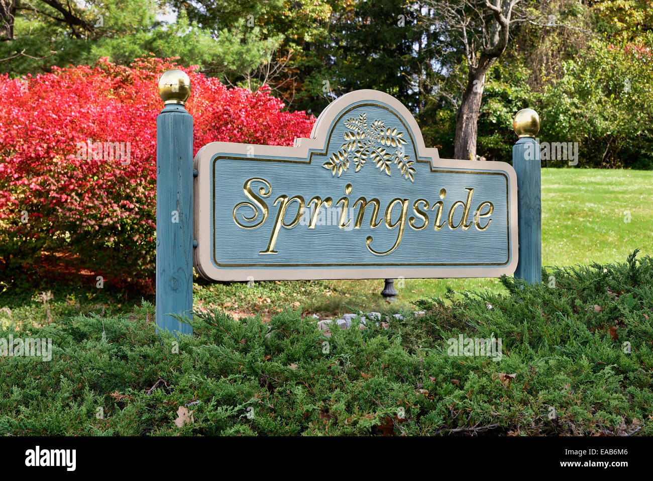 Springside Nachlass von Matthew Vassar in Poughkeepsie, New York, USA Stockfoto
