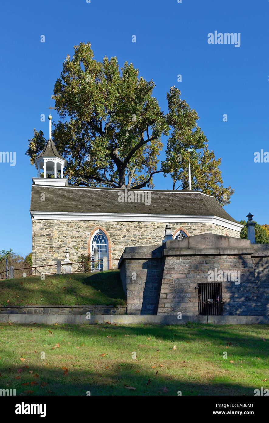 Alte niederländische Reformierte Kirche, Sleepy Hollow, New York, USA Stockfoto