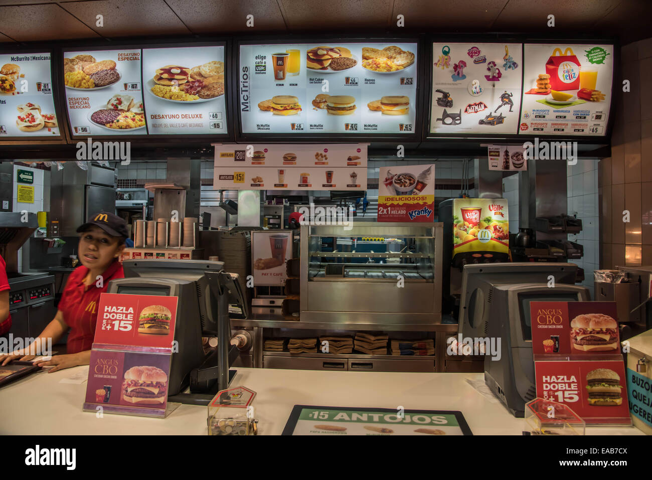 McDonald's, Mexico City, Mexiko Stockfoto