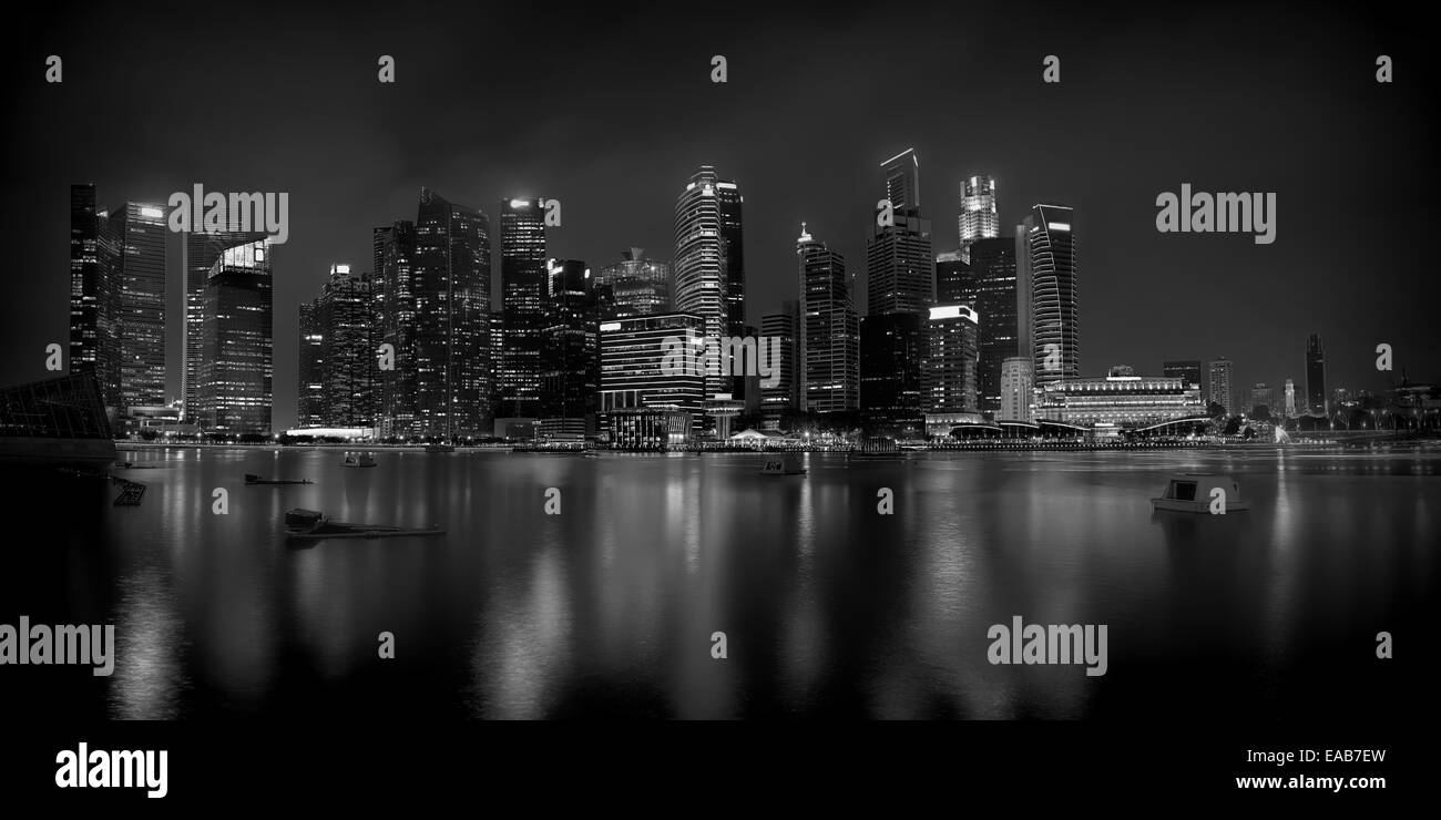 Skyline von Singapur Stockfoto