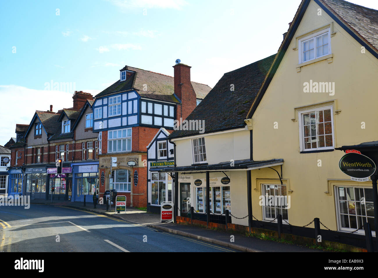 Altbauten, High Street, Anna, Berkshire, England, Vereinigtes Königreich Stockfoto
