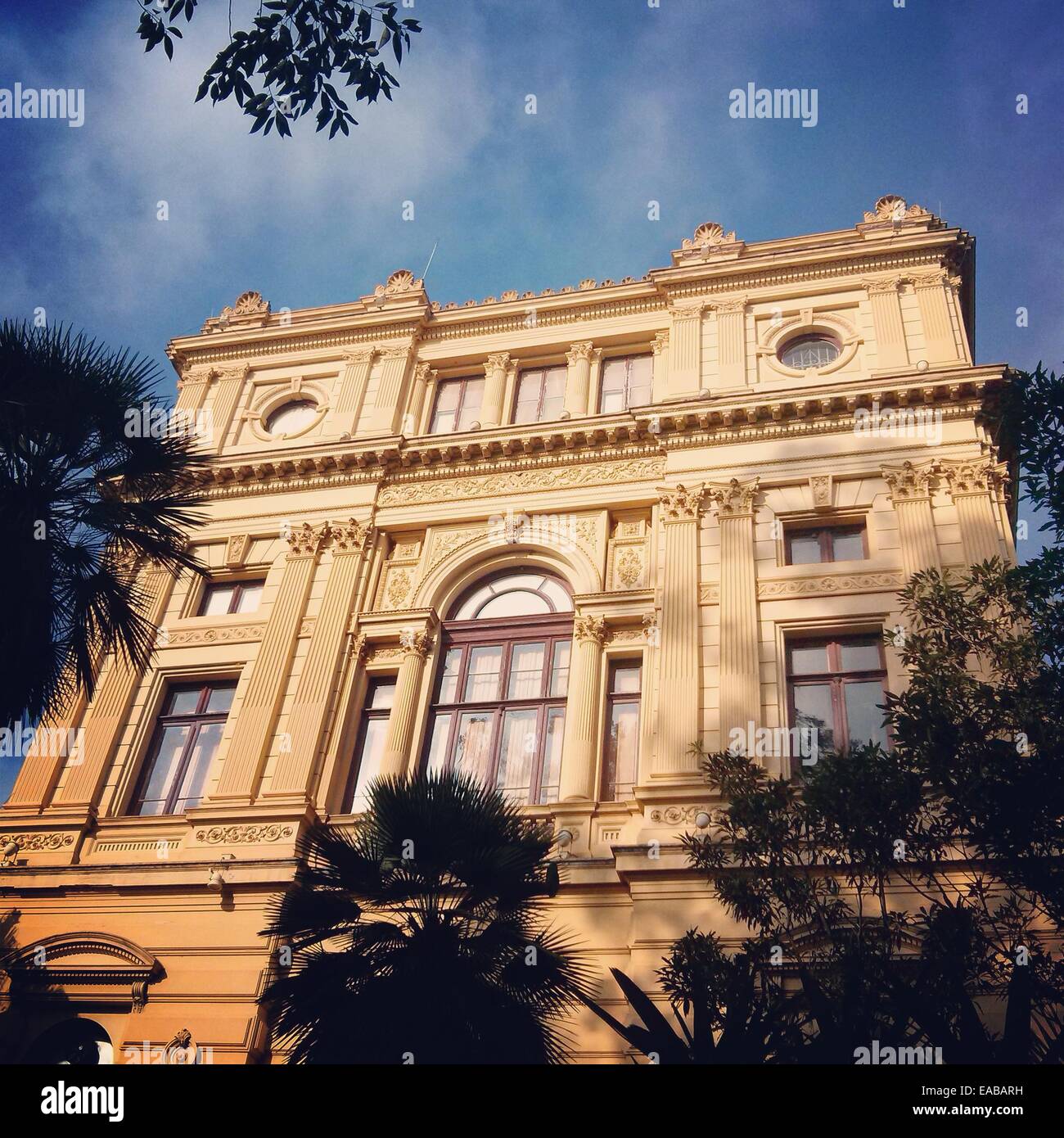 Paulista Ipiranga Museum Fassade, Sao Paulo, Brasilien Stockfoto