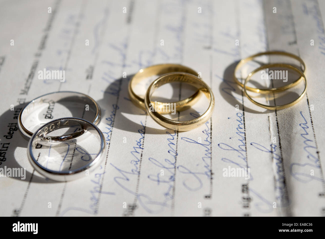 silberne Hochzeit Stockfoto