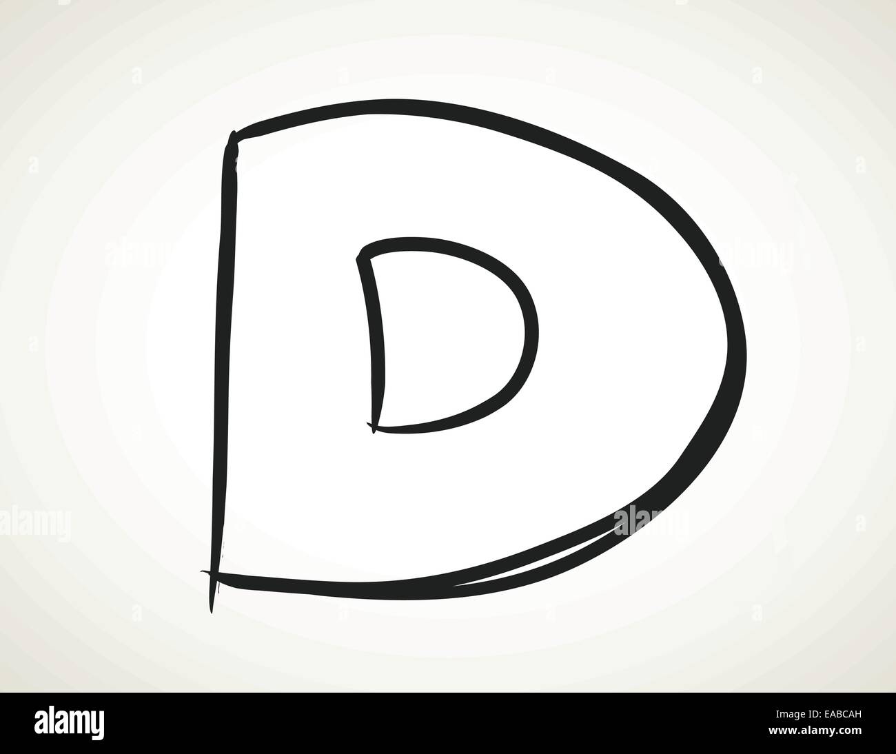 Briefe gezogen Stock Vektor