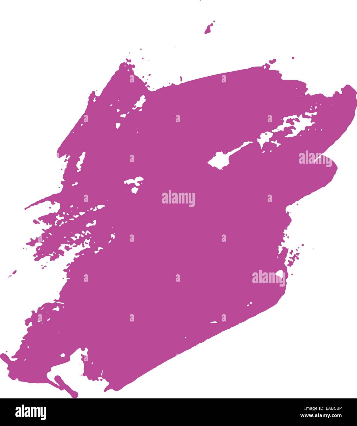 Abstrakte Malerei - digitales Aquarell malen am computer Stock Vektor