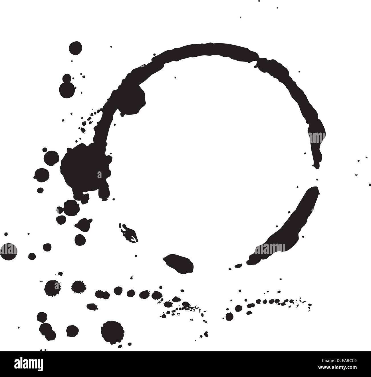 Abstrakte Malerei - digitales Aquarell malen am computer Stock Vektor