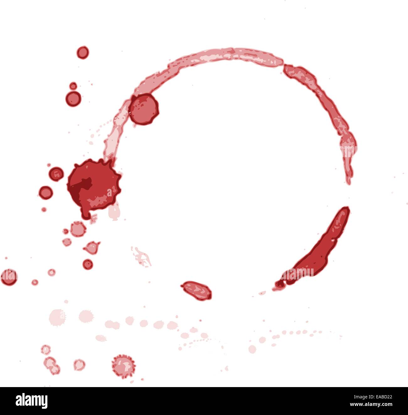 Abstrakte Malerei - digitales Aquarell malen am computer Stock Vektor