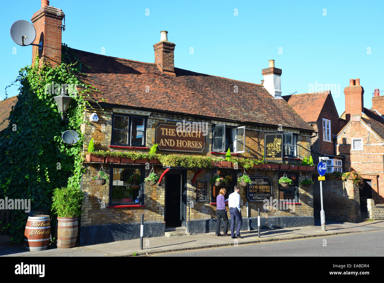 Der Coach und Pferde Pub, hohe Straße, Rickmansworth, Hertfordshire, England, Vereinigtes Königreich Stockfoto