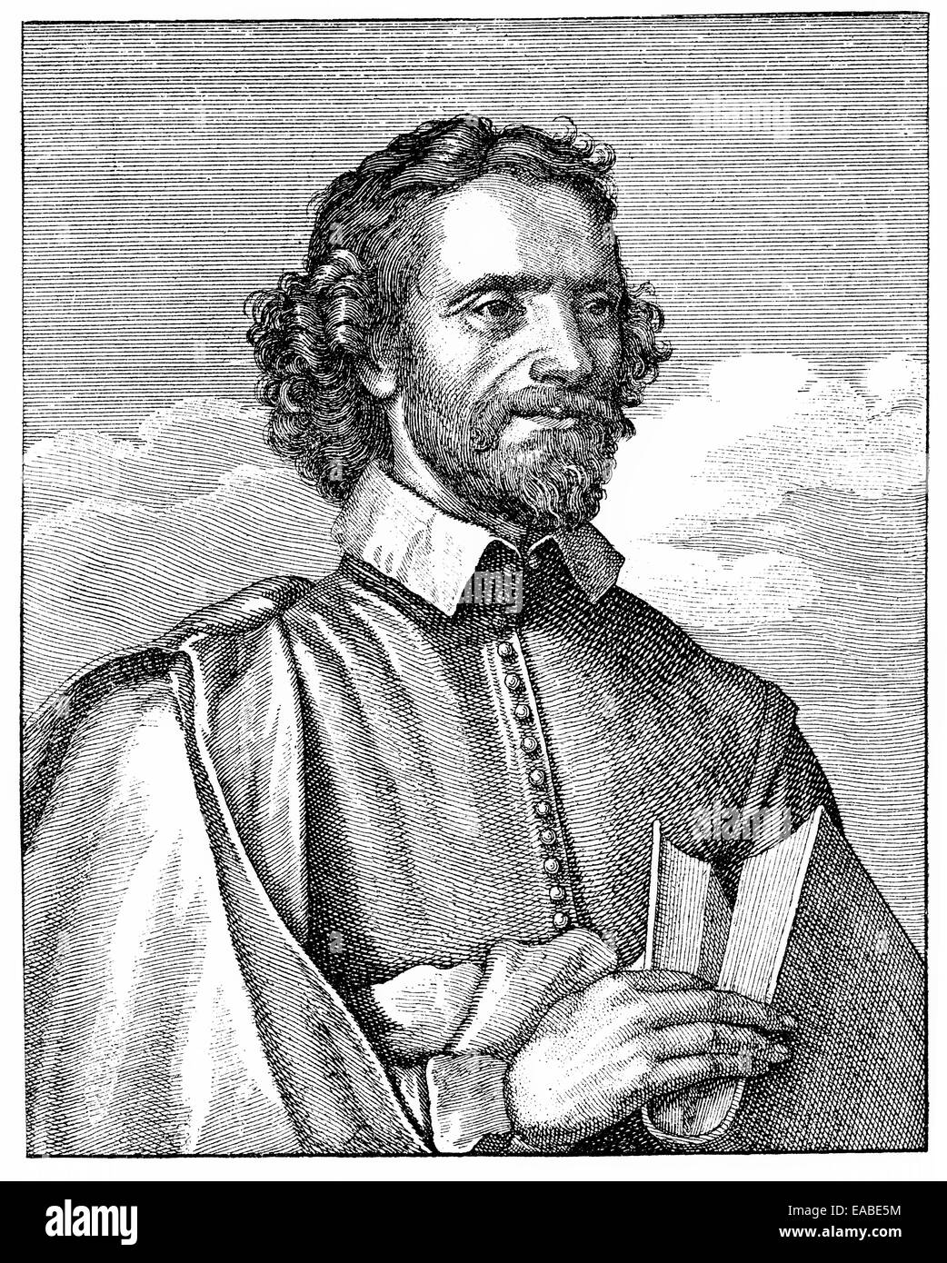 Franciscus Junius oder François du Jon, 1591-1677, Pionier der germanischen Philologie, Porträt von Franciscus Junius (1591-1677) od Stockfoto