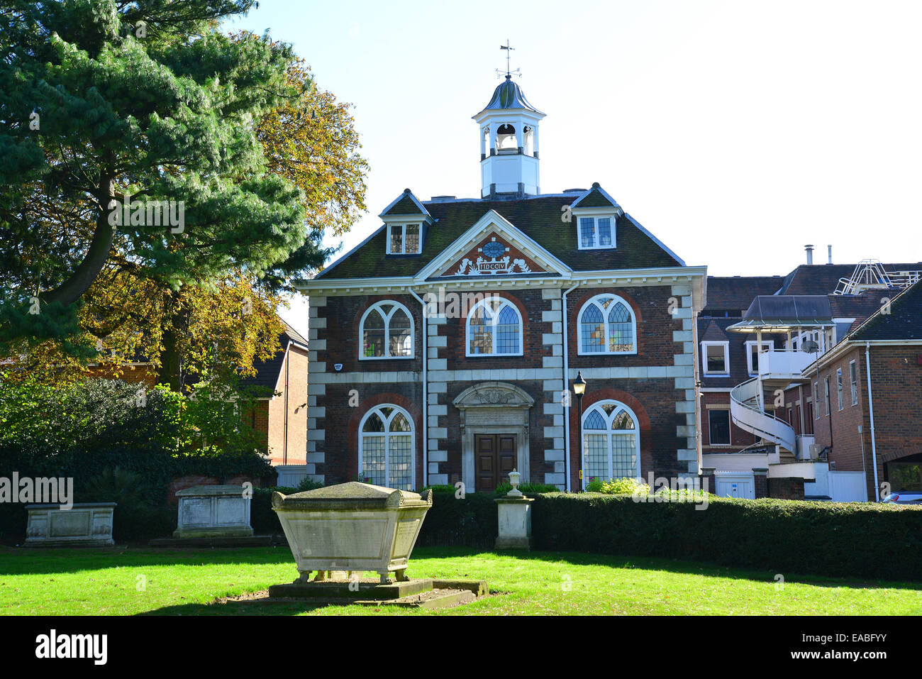 Die "freie Schule" am St. Marien-Freifläche, High Street, Watford, Hertfordshire, England, Vereinigtes Königreich Stockfoto