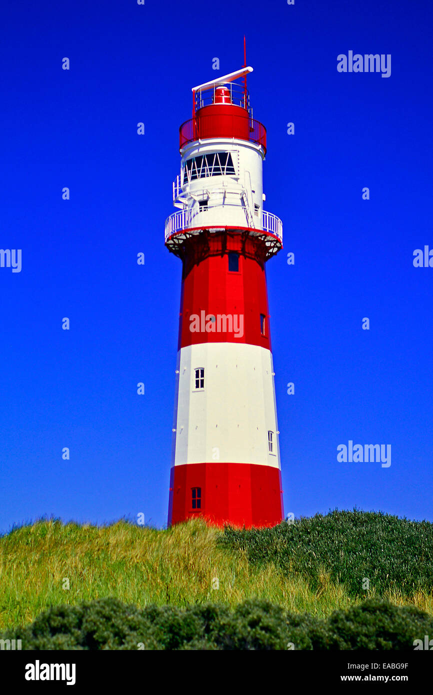 Leuchtturm von Borkum Insel Stockfoto