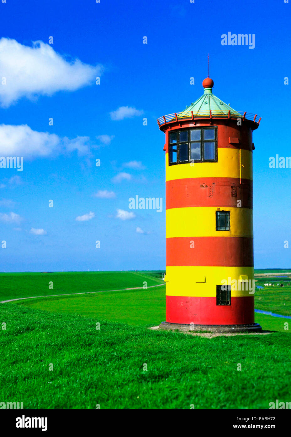 Leuchtturm von Pilsum in Deutschland Stockfoto