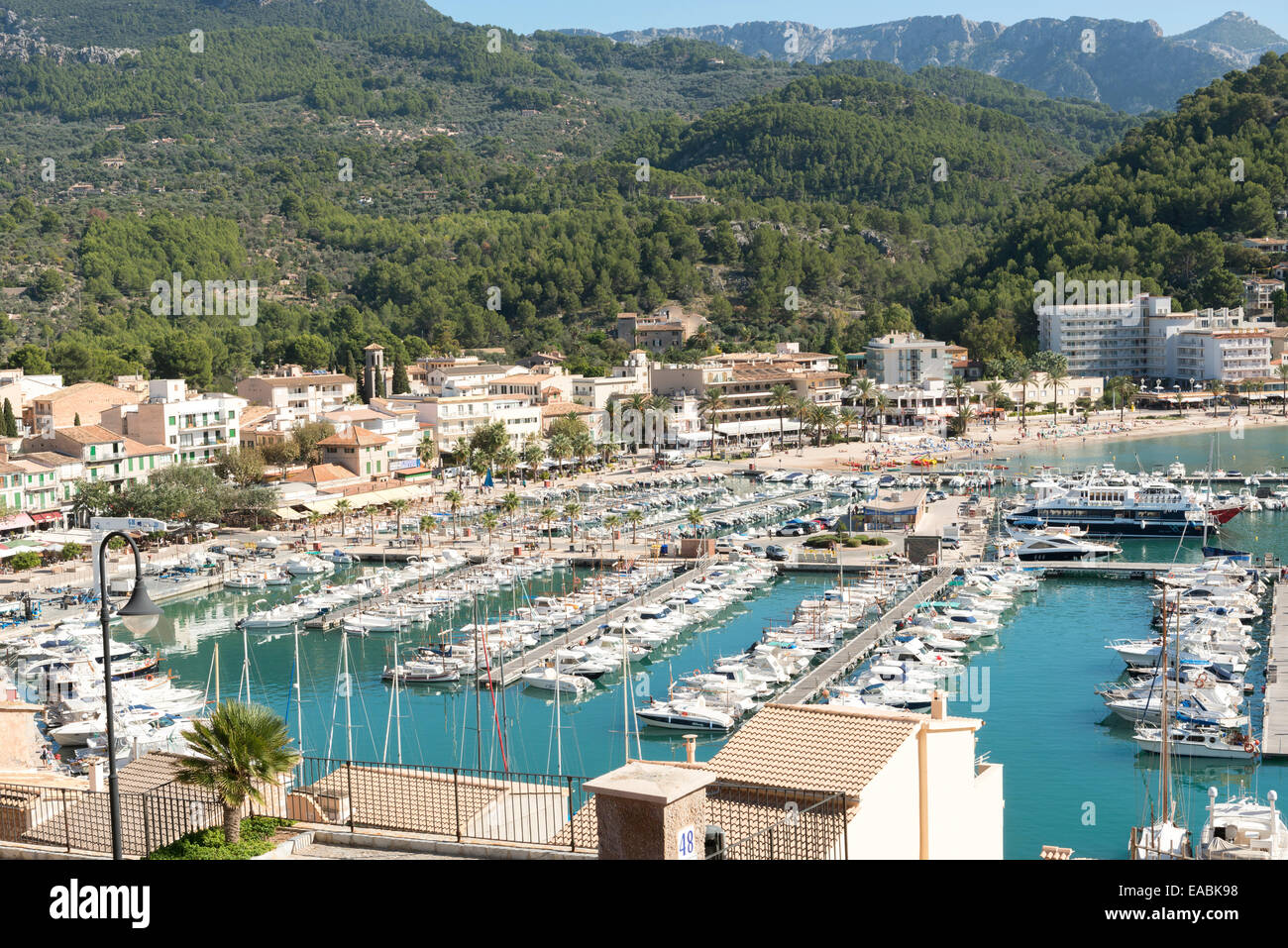 Port de Sóller, Mallorca, Spanien Stockfoto