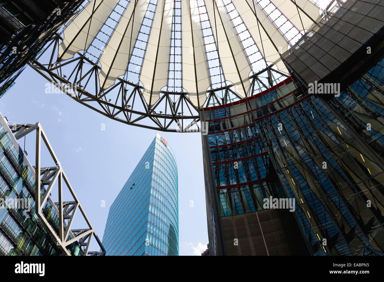 Deutschland Berlin Potsdamer Platz Sony Center Stockfoto