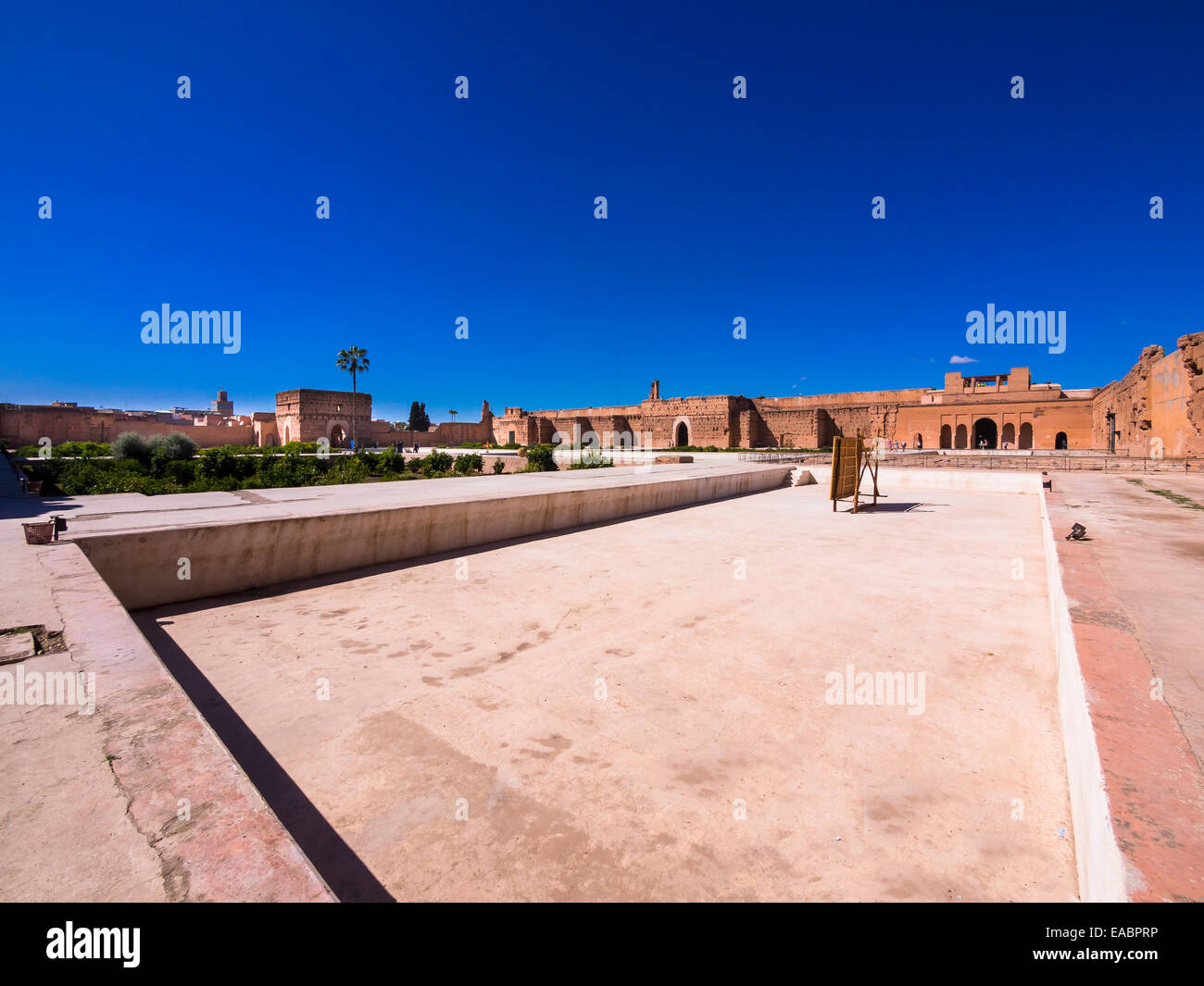 Marokko-Marrakech-Tensift-El Haouz Marrakesch-El-Badi-Palast Stockfoto