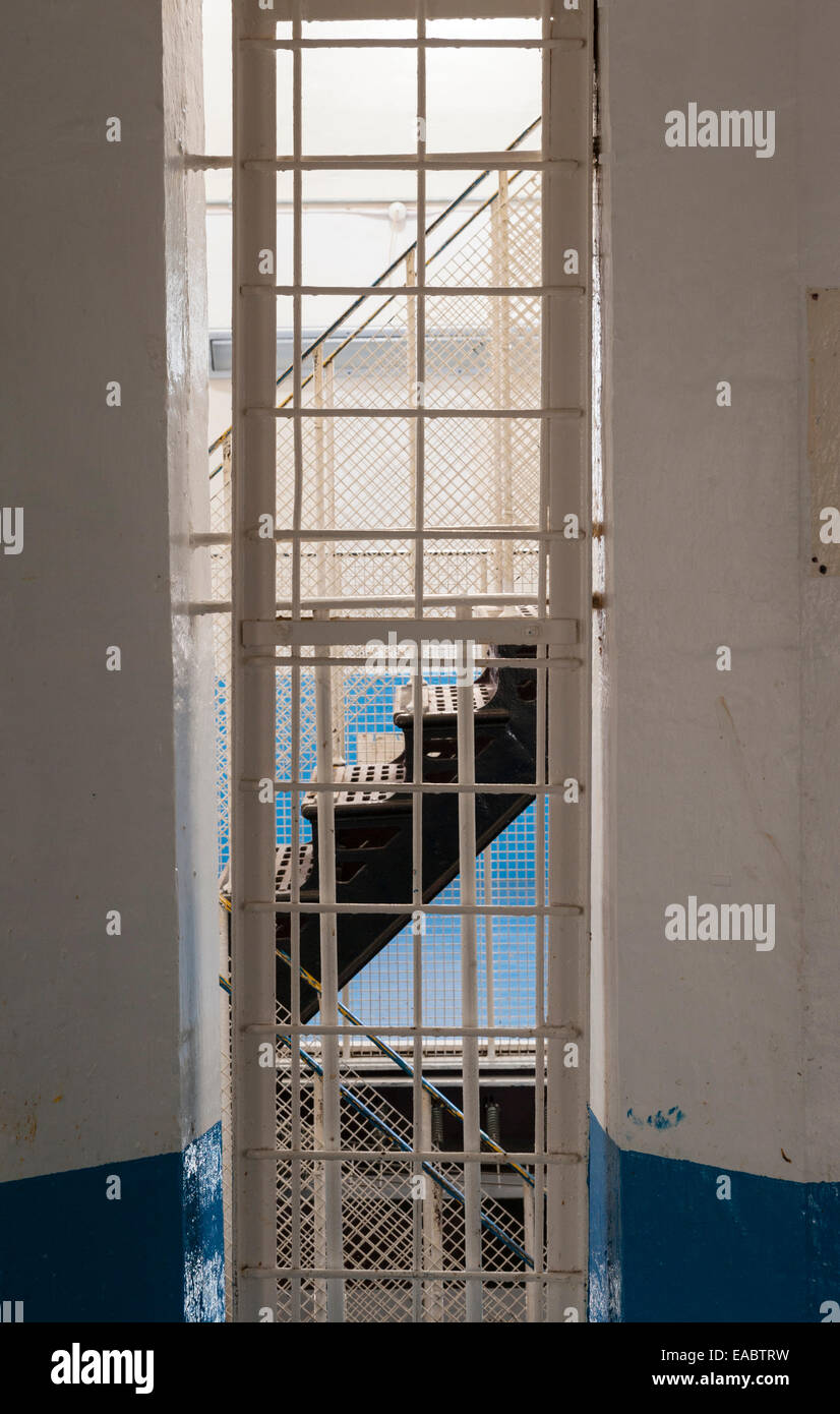 In HMP Lancaster Castle, Lancashire, Großbritannien. Auf dem alten Flügel der „weiblichen Verbrecher“ Stockfoto