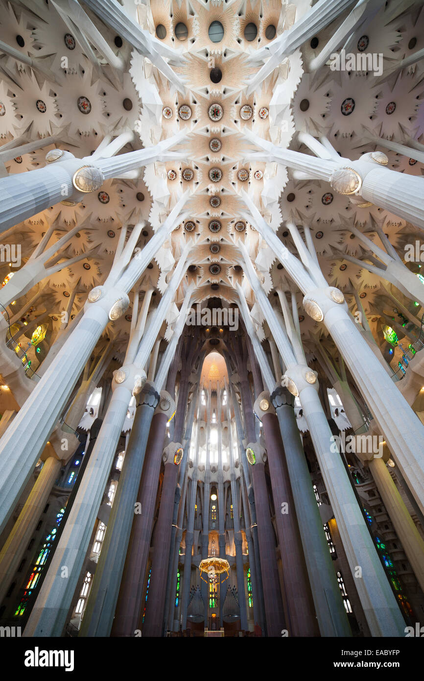 Sagrada Familia Innenraum Standardmassig Antoni Gaudi In