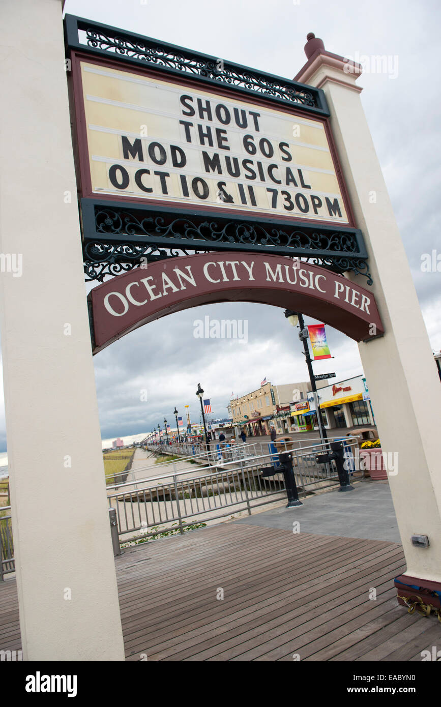 Ocean City Music Pier, New Jersey, USA Stockfoto