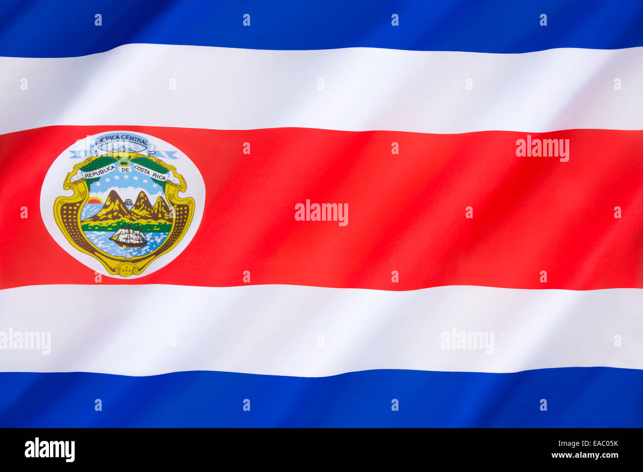 Flagge von Costa Rica Stockfoto