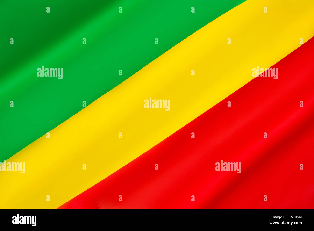 Flagge der Republik Kongo Stockfoto