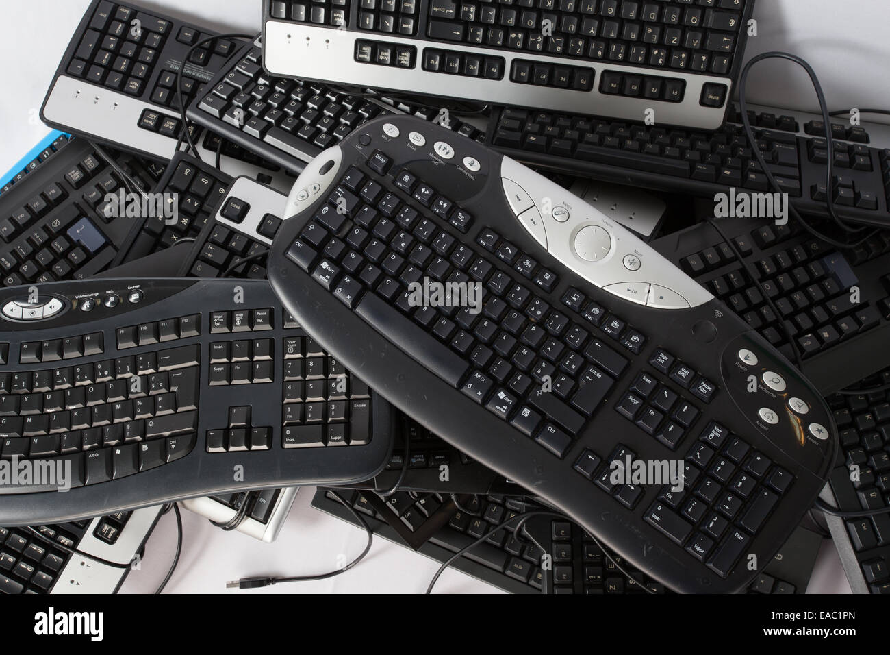 Weggeworfene Tastatur Stockfoto