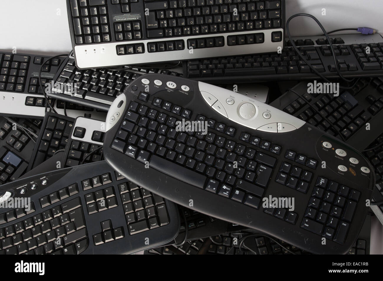 Weggeworfene Tastatur Stockfoto