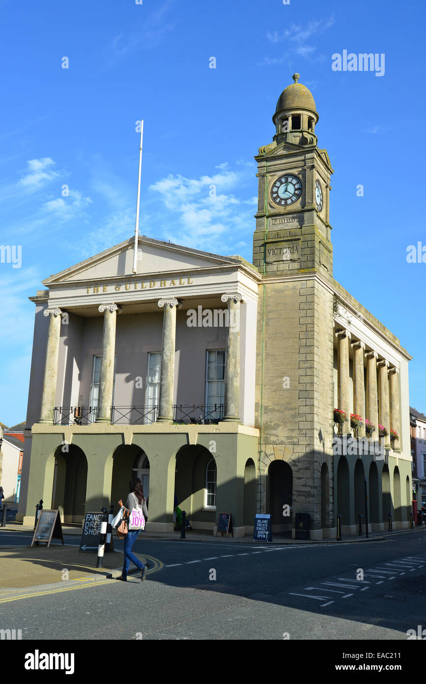 Die Guildhall, High Street, Newport, Isle Of Wight, England, Vereinigtes Königreich Stockfoto