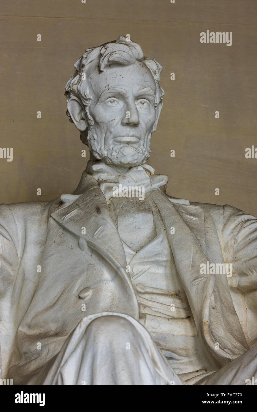 Das Lincoln Memorial ist eine amerikanische National Monument errichtet um zu Ehren der 16. Präsident der Vereinigten Staaten, Abraham Lincoln. Ich Stockfoto