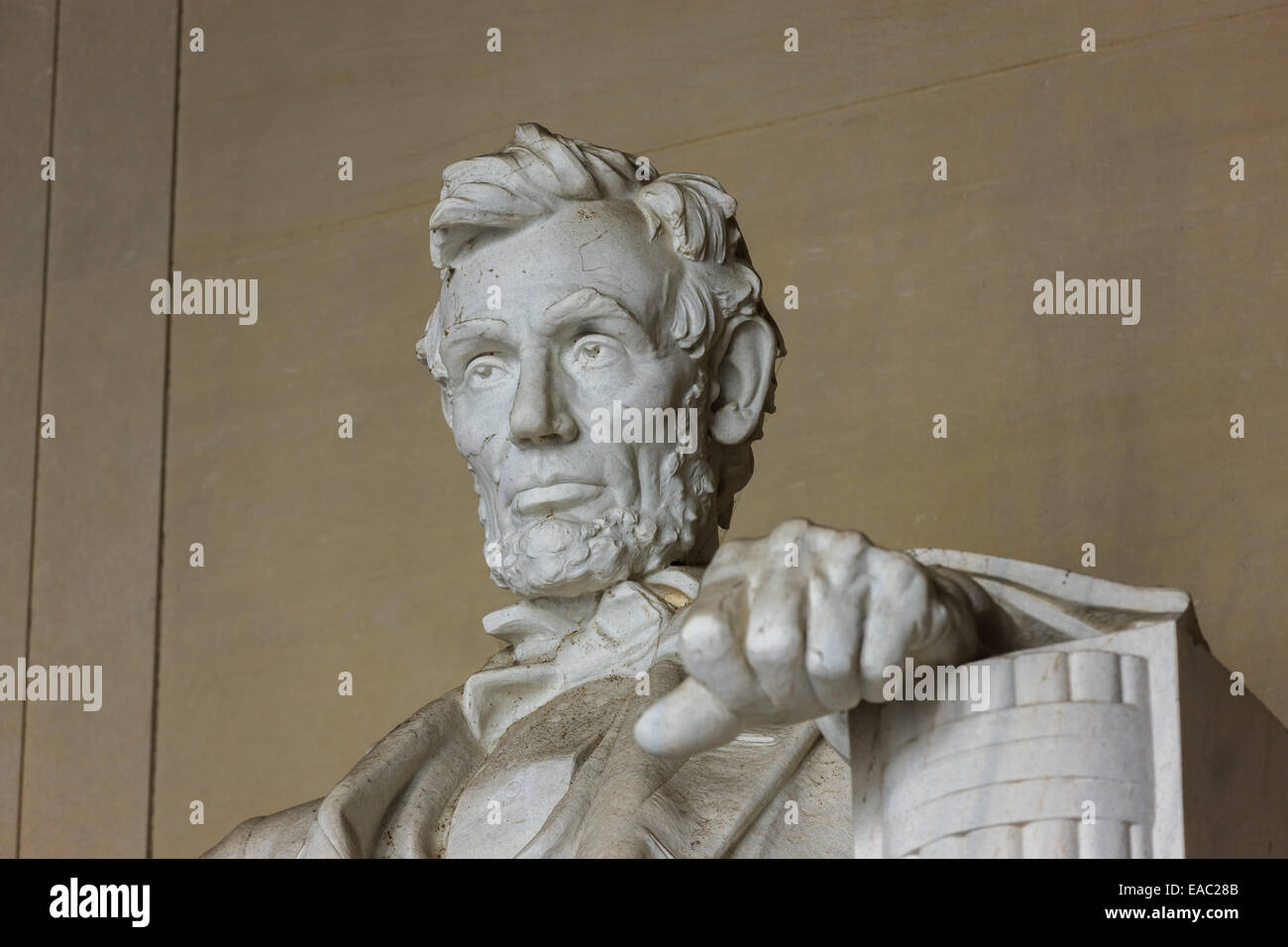 Das Lincoln Memorial ist eine amerikanische National Monument errichtet um zu Ehren der 16. Präsident der Vereinigten Staaten, Abraham Lincoln. Ich Stockfoto