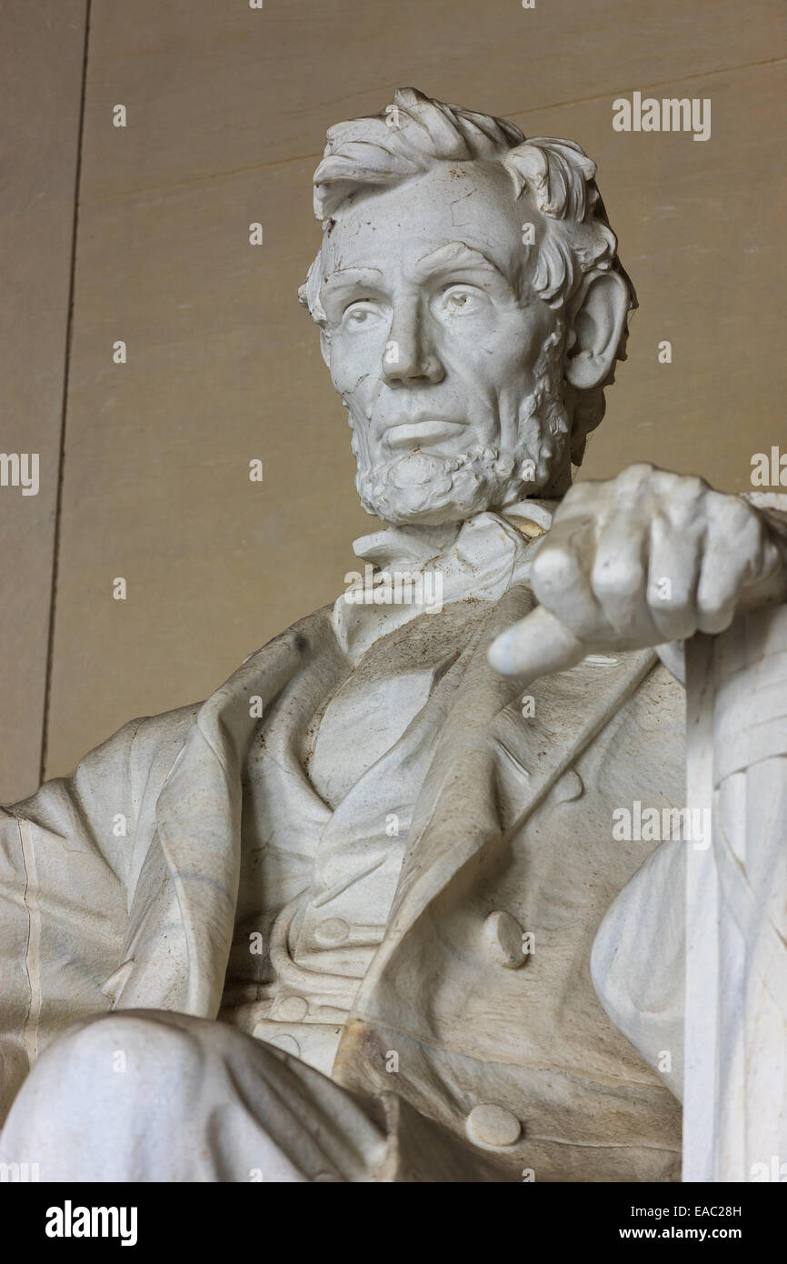 Das Lincoln Memorial ist eine amerikanische National Monument errichtet um zu Ehren der 16. Präsident der Vereinigten Staaten, Abraham Lincoln. Ich Stockfoto