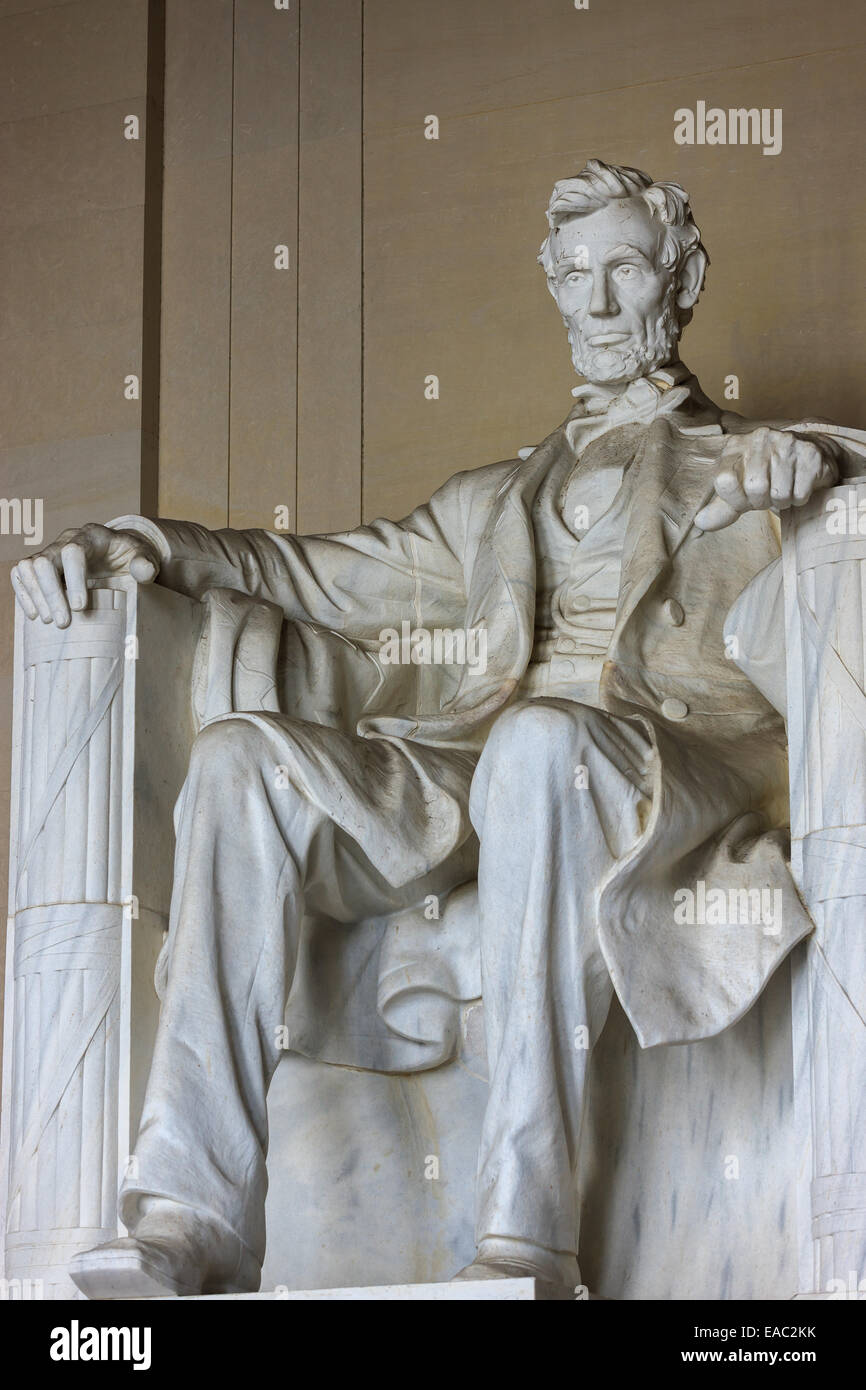 Das Lincoln Memorial ist eine amerikanische National Monument errichtet um zu Ehren der 16. Präsident der Vereinigten Staaten, Abraham Lincoln. Ich Stockfoto