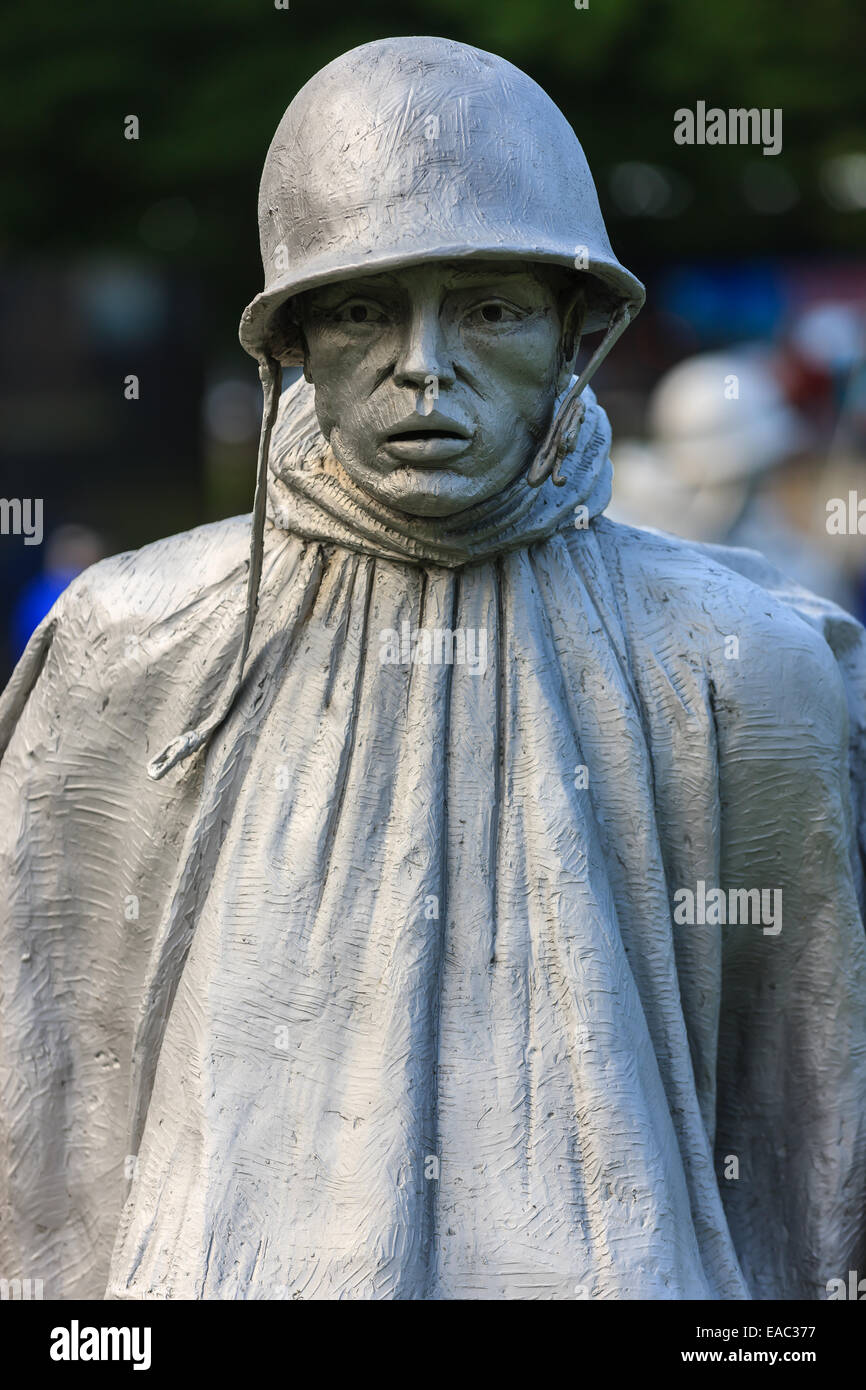 Das Korean War Veterans Memorial befindet sich in Washington, D.C. West Potomac Park, südöstlich des Lincoln Memorial und nur Stockfoto