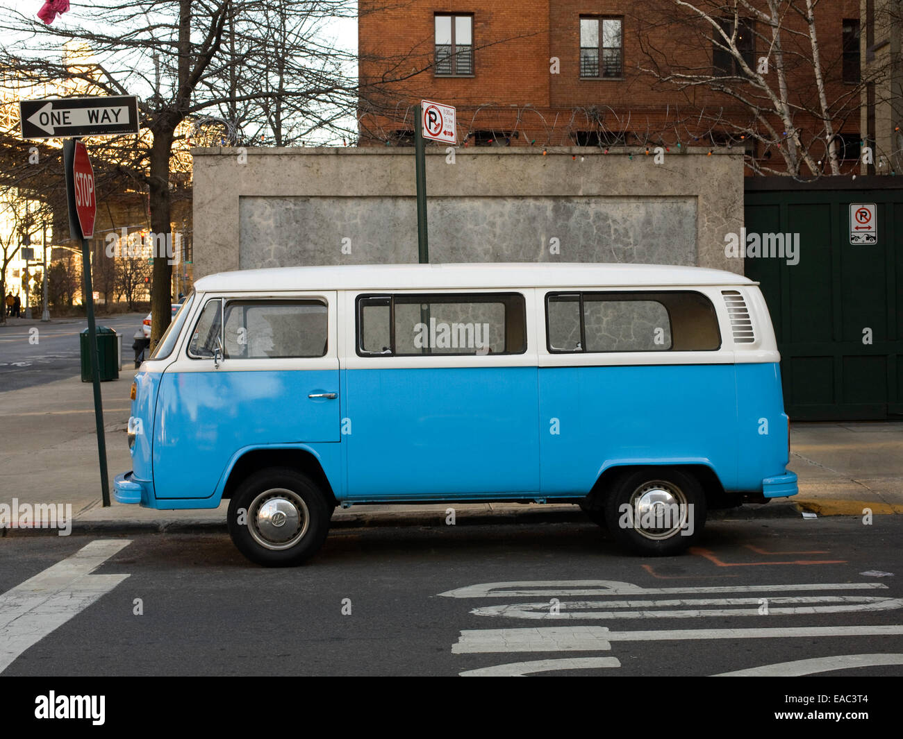 Klassische Volkswagen Van, Brooklyn, NY Stockfoto