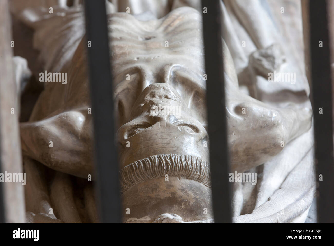 Kadaver Grab in der Kathedrale von Wells, Somerset Stockfoto