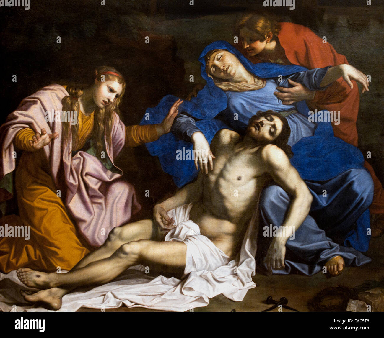 Die Pietà (1655) Nicolas Mignard (1606-1668) Frankreich Französisch Stockfoto